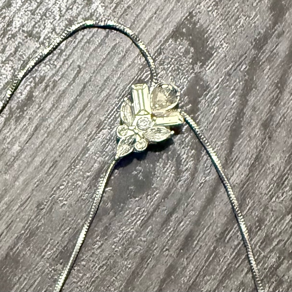 Free People Boho Silver Necklace with Pendant - Picture 2 of 3